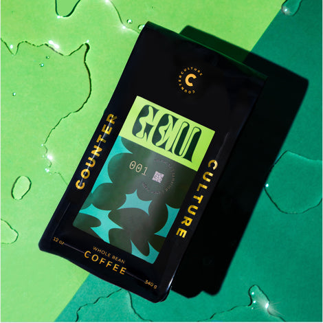 Top down image of a bag of GEM from Counter Culture Coffee