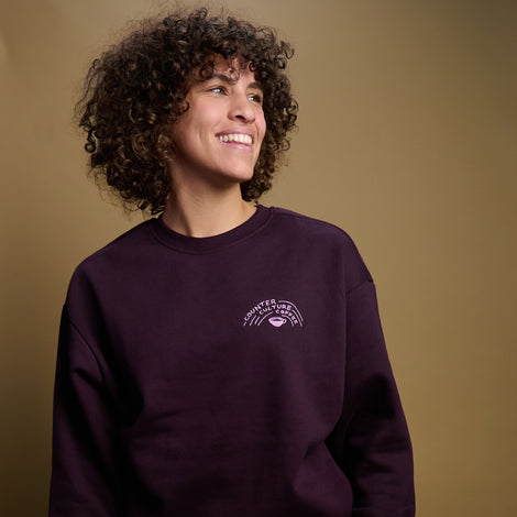 Crewneck Sweatshirt - Plum - front view