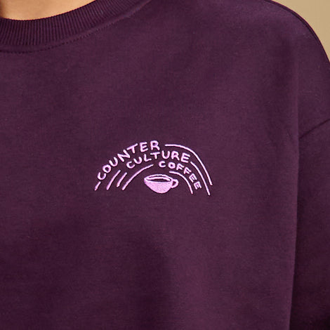 Crewneck Sweatshirt - Plum - detail view 3