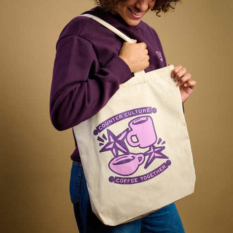 Coffee Together Tote - front view